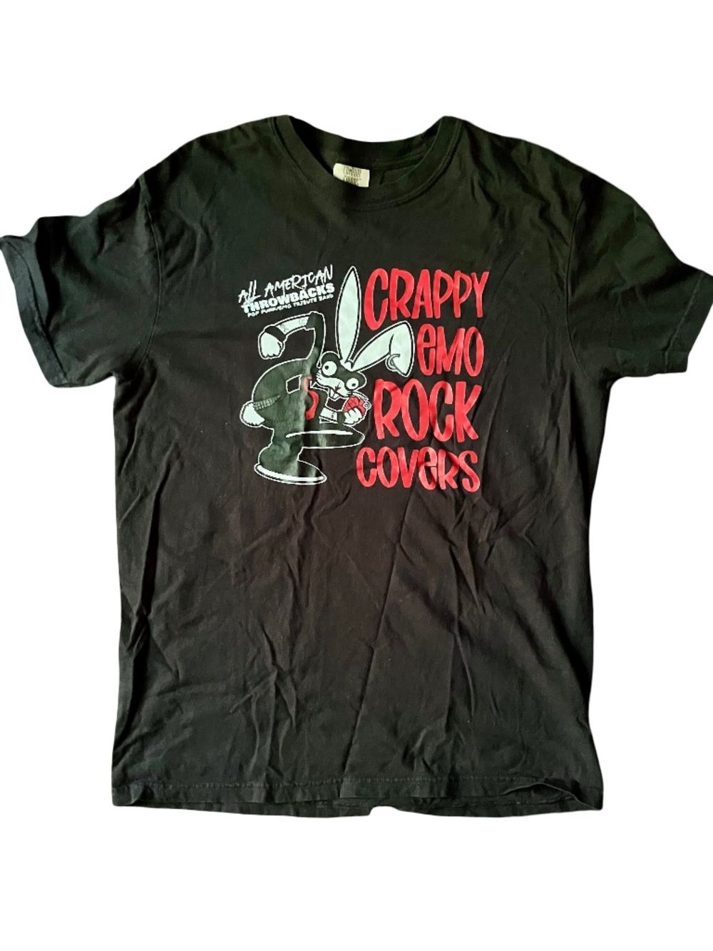 Emo band tshirt Crappy Emo Rock Covers Bunny Green Day